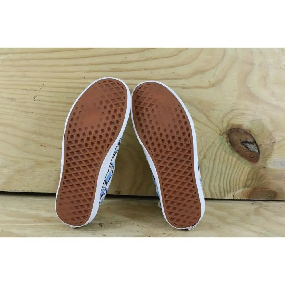 Vans x Eley Kishimoto Sneakers Womens 9 Blue Geometric Off the Wall Athletic
